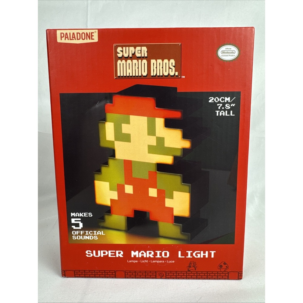 Paladone Super Mario Light 7.8" With 5 Official Sounds - BRAND NEW & IN BOX